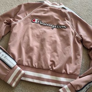 Pink champion zip up jacket